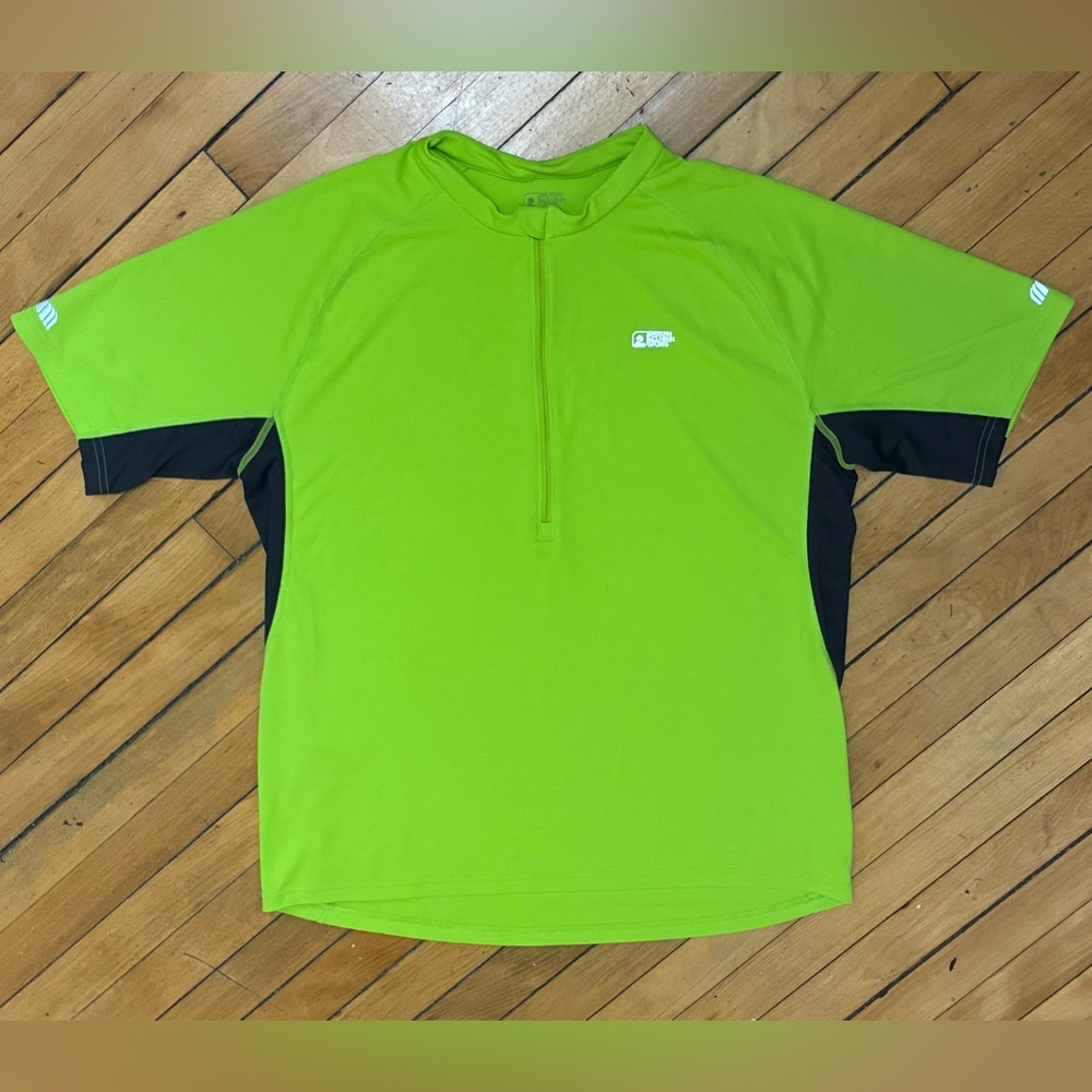 Eastern Mountain Sports Lime cycling velo jersey